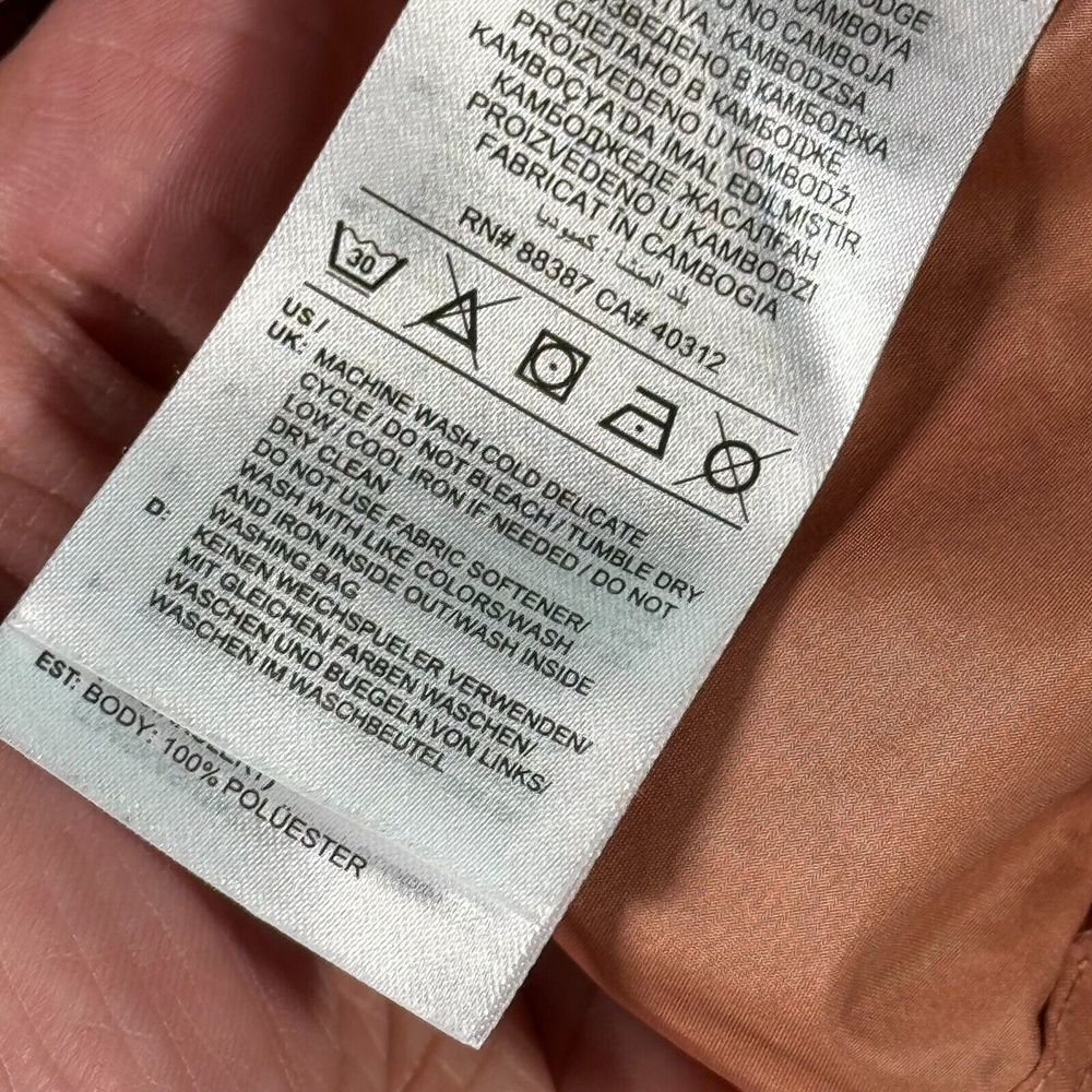 Adidas‎ Parley Top Womens Small Rose Gold Windbreaker Lightweight Active Swoosh - Picture 10 of 11